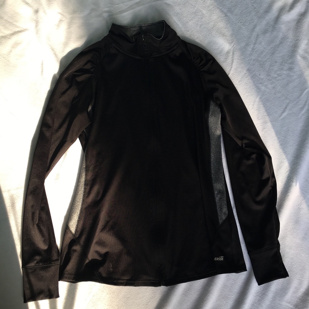 Black zip-up jacket